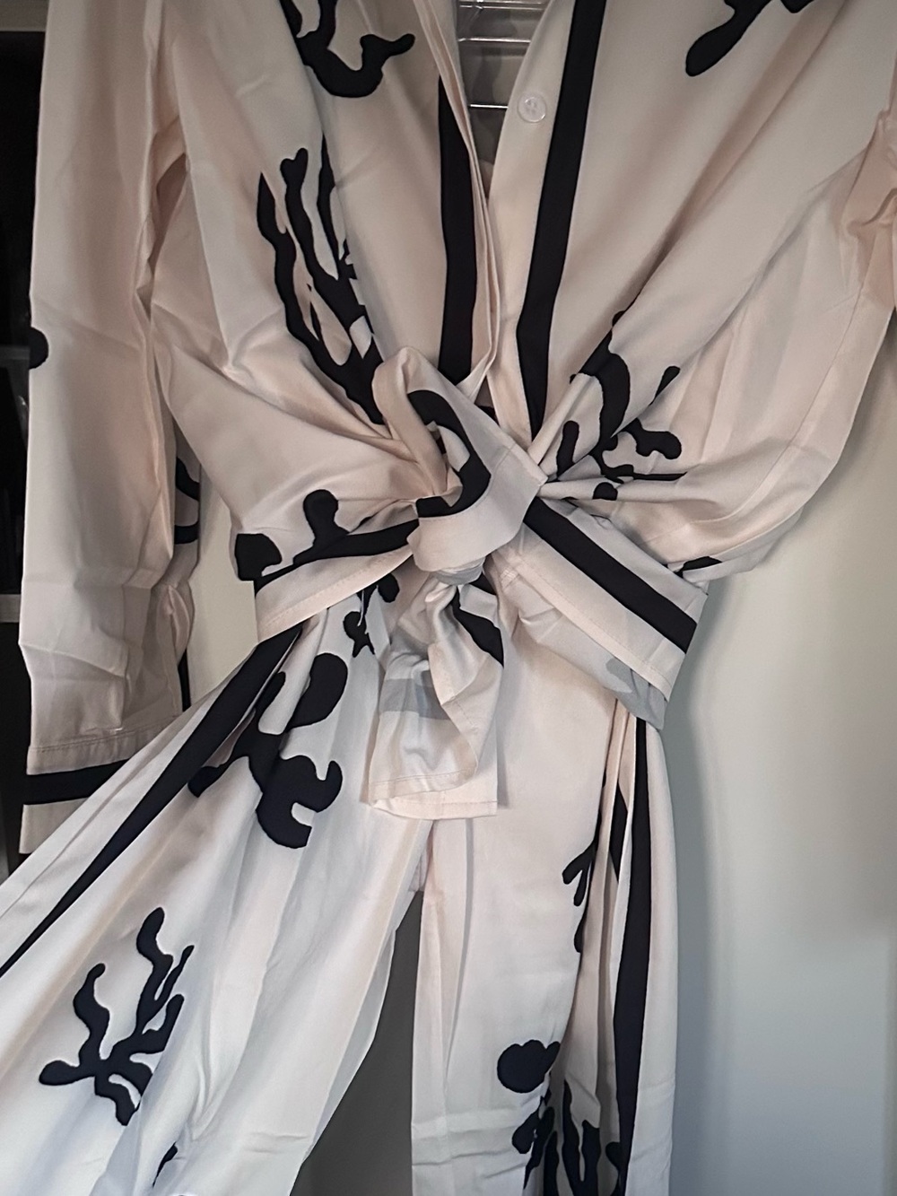 TFY Collection Light Cream Printed top and pants set